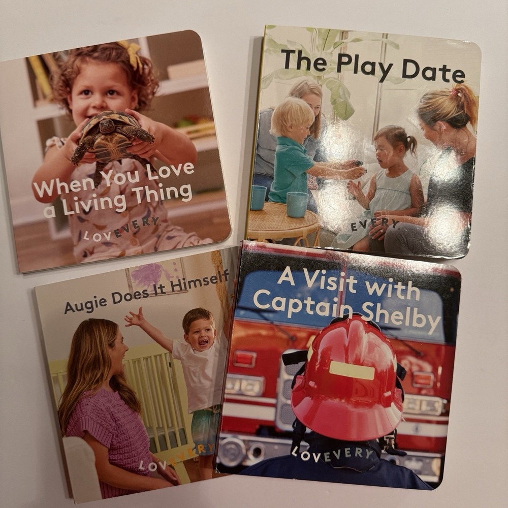 Lovevery Board Book Lot 4 Augie Does It Himself Play Date Captain Shelby More